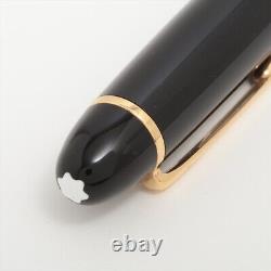 Montblanc Meisterstück 149 Fountain pen Resin x GP Black×Gold Pen nib 14C Gold x