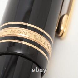 Montblanc Meisterstück 149 Fountain pen Resin x GP Black×Gold Pen nib 14C Gold x