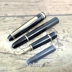 Montblanc Meisterstuck 14k-585 Nibf Fountain Pen Vintage Black Germany A448