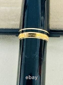 Montblanc Meisterstuck Black Resin Fountain Pen- 14kt Gold NIB