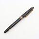 Montblanc Meisterstuck Classic Fountain Pen Resin X Gp Black×gold