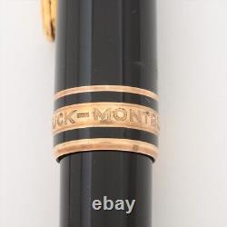 Montblanc Meisterstuck Classic Fountain pen Resin x GP Black×Gold