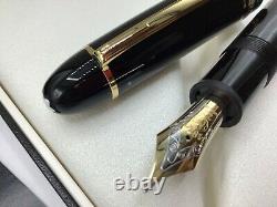 Montblanc Meisterstuck Diplomat 149 Fountain Pen Black Gold-Coated 115384 18k M