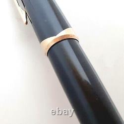 Montblanc Meisterstück No. 14 Fountain Pen-14 k Gold Black Resin