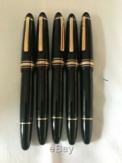 Montblanc Miesterstuck set of 10 Pens, (5x149, 4x146, 1x162) Vintage