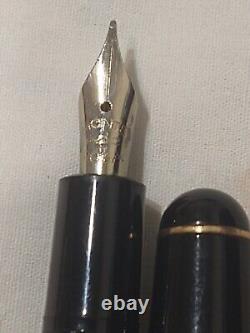 Montblanc Monte Rosa Black Resin Fountain Pen Stainless Steel Medium Nib