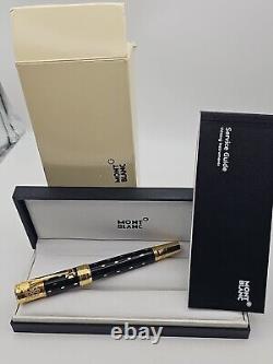 Montblanc Queen Elizabeth fountain pen new boxed black and gold