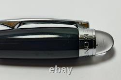 Montblanc Starwalker Black Body + Silver Clip Fountain Pen Black Ink Used