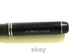 Montblanc Stöffhaaas 236 Piston Fountain Pen In Black Vintage