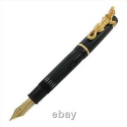 Montblanc Year of the Golden Dragon 2000 28667 Fountain Pen 18k Used