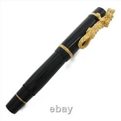 Montblanc Year of the Golden Dragon 2000 28667 Fountain Pen 18k Used