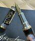 Montegrappa Alexander Hamilton Black Fountain Pen 18k Gold M Nib Le Of 177