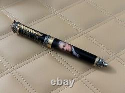 Montegrappa Alexander Hamilton Black Fountain Pen 18K Gold M NIB LE of 177