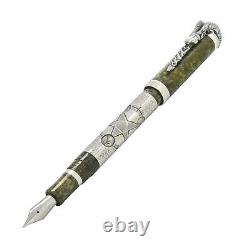 Montegrappa Chinese Zodiac Goat Limited Edition Silver Resin Fountain Pen (B)