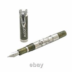 Montegrappa Chinese Zodiac Goat Limited Edition Silver Resin Fountain Pen (B)