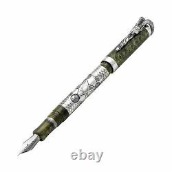 Montegrappa Chinese Zodiac Goat Limited Edition Silver Resin Fountain Pen (M)