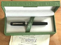 Montegrappa Elmo 02 Fountain Pen in Black Fine Point New in Box