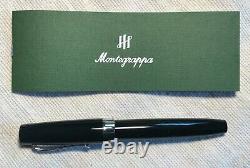 Montegrappa Elmo 02 Fountain Pen in Black Fine Point New in Box