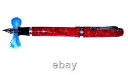 Montegrappa Elmo Marostica Red Fountain Pen Rare! New In Box