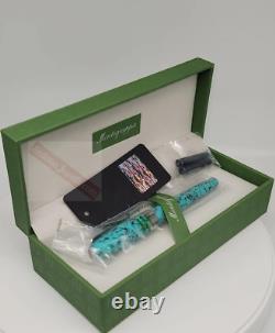 Montegrappa Fortuna Barcelona Turquoise Mosaic M Fountain Pen (ISFOB3IA) NIB