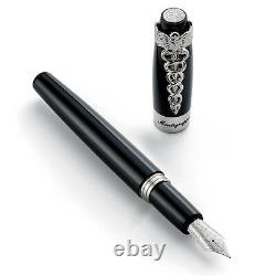 Montegrappa Fortuna Caduceus Black Fountain Pen