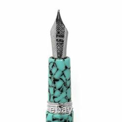 Montegrappa Fortuna Mosaico Barcelona Resin Stainless Steel Fountain Pen (M)