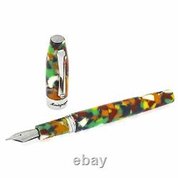 Montegrappa Fortuna Mosaico Resin Stainless Steel Fountain Pen (B) ISFOB5IM