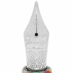 Montegrappa Fortuna Mosaico Resin Stainless Steel Fountain Pen (B) ISFOB5IM