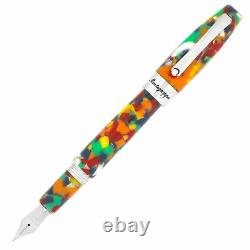 Montegrappa Fortuna Mosaico Resin Stainless Steel Fountain Pen (M) ISFOB3IM