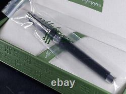 Montegrappa Parola Pitch Black Fountain Pen, Med Nib, NEW, 20% Off Retail