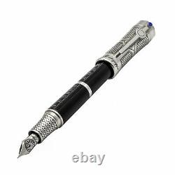 Montegrappa Time & Brain Limited Edition Sterling Silver Resin Fountain Pen (M)