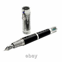 Montegrappa Time & Brain Limited Edition Sterling Silver Resin Fountain Pen (M)