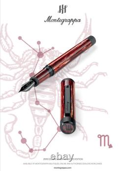 Montegrappa Zodiac Scorpio fountain pen 14k Nib Variation Limited Edition Mint