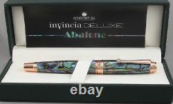 Monteverde Invincia Abalone & Rose Gold Limited Edition Fountain Pen Omniflex