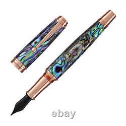 Monteverde Invincia Deluxe Fountain Pen in Abalone with Rosegold Trim Medium