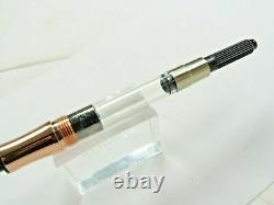 Monteverde Regatta Black Mother Of Pearl Fountain Pen In Gold Trim Fine Point