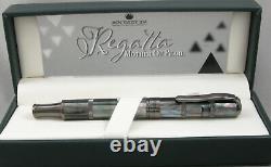 Monteverde Regatta Black Mother-Of-Pearl & Gunmetal LE Fountain Pen Stub Nib