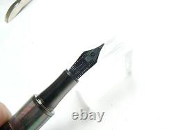 Monteverde Regatta Black Mother of Pearl Fountain Pen in Gunmetal Medium Point