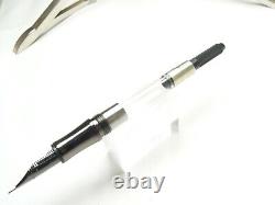 Monteverde Regatta Black Mother of Pearl Fountain Pen in Gunmetal Medium Point