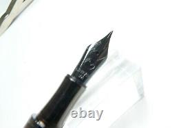 Monteverde Regatta Black Mother of Pearl Fountain Pen in Gunmetal Medium Point