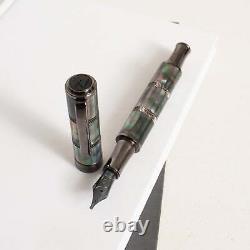 Monteverde Regatta Black Mother of Pearl Gunmetal Fountain Pen