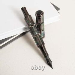 Monteverde Regatta Black Mother of Pearl Gunmetal Fountain Pen