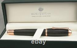 Monteverde Super Mega Carbon Fiber & Rose Gold Fountain Pen NEW Broad Nib