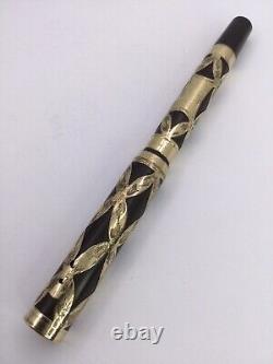 Morrisons Fountain Pen Gold Filled Filigree Overlay (i1109)