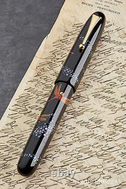 NAMIKI EMPEROR N°50 DRAGONFLY FOUNTAIN PEN 18K M Yasanuri Sakumoto