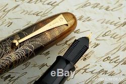 NAMIKI EMPEROR N°50 OBANO FOUNTAIN PEN 18K M Kyusai Yoshida