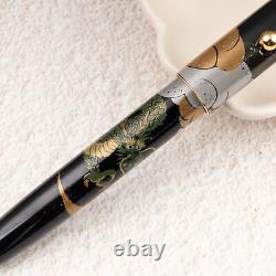 NAMIKI Urushi Maki-e Dragon With Cumulus 14K FN-5M-UN B Nib Fountain Pen