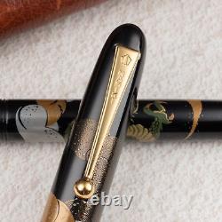 NAMIKI Urushi Maki-e Dragon With Cumulus 14K FN-5M-UN B Nib Fountain Pen