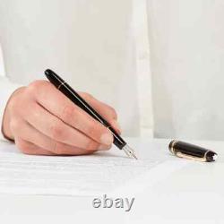 NEW MONTBLANC MEISTERSTUCK 145 FOUNTAIN PEN BLACK GOLD M Nib New Year Sale 2025