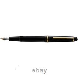 NEW MONTBLANC MEISTERSTUCK 145 FOUNTAIN PEN BLACK & GOLD M nib